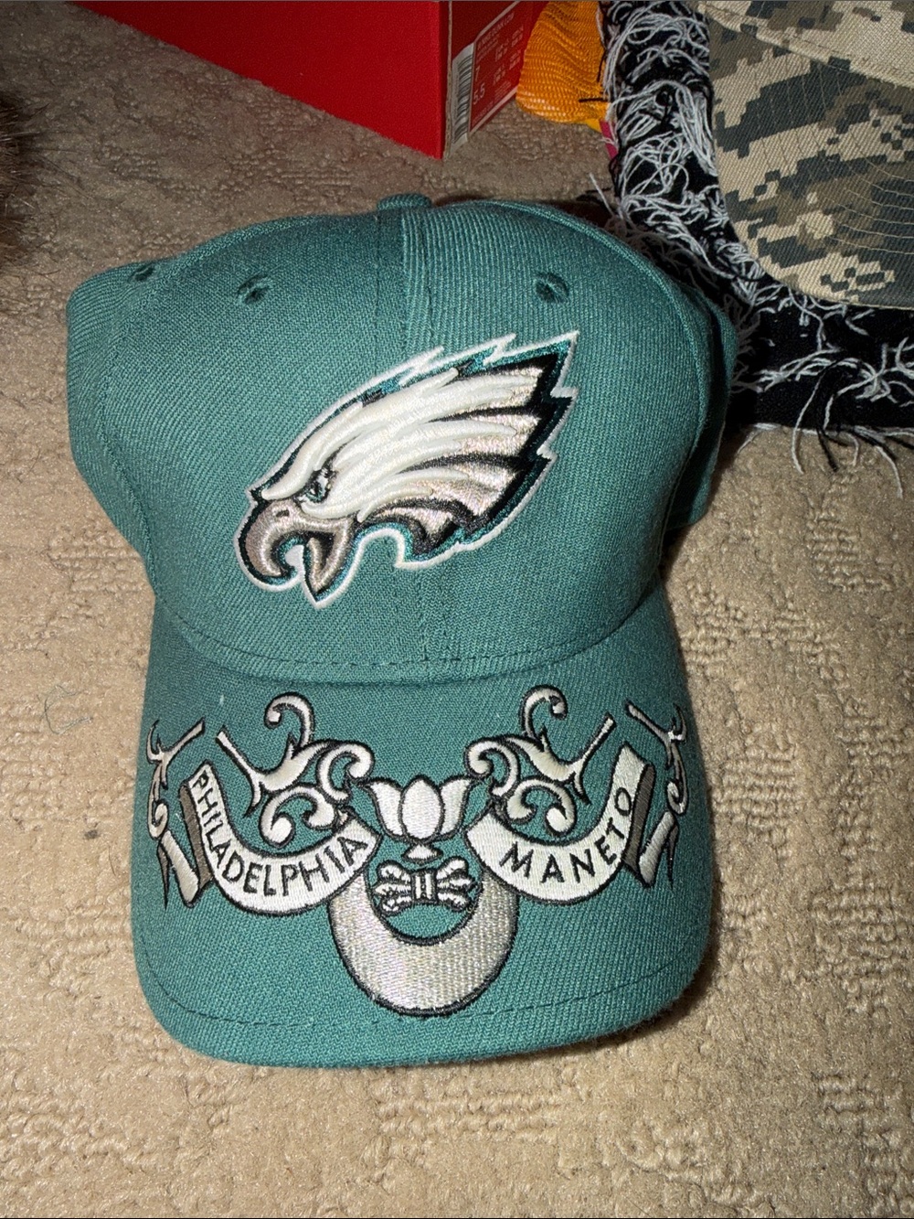 Lids Philadelphia Eagles Teal Embroidered Logo Hat